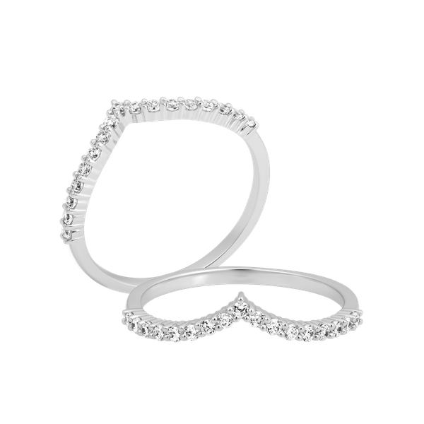 Nhẫn nữ đính đá CZ vàng 18K Dowsing U