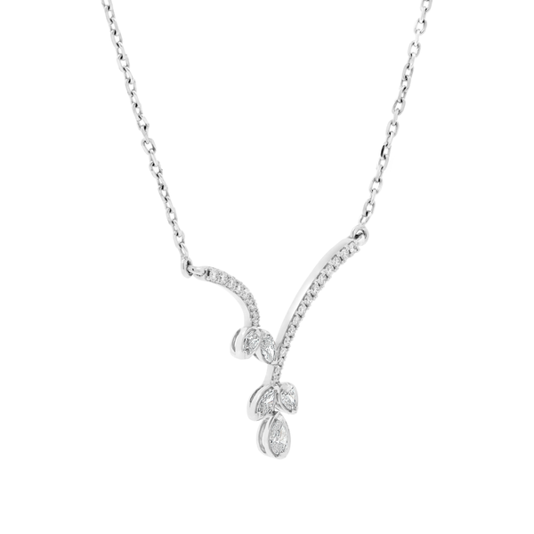 Dây liền mặt kim cương viên vàng 18K Jena A064 TD
