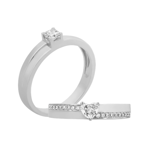 Nhẫn cưới nam kim cương viên vàng 14K Florence PR1C M