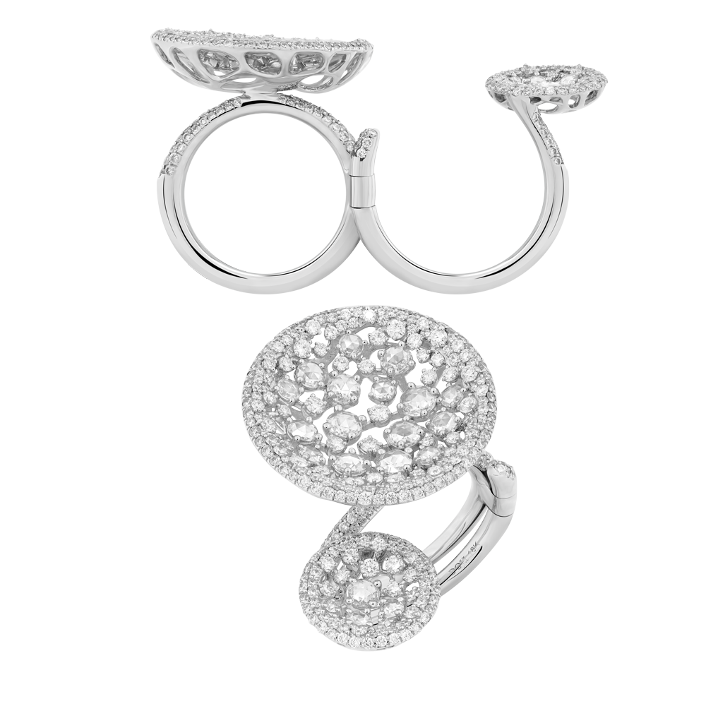 Nhẫn nữ kim cương viên vàng 18K Jena A829 TD