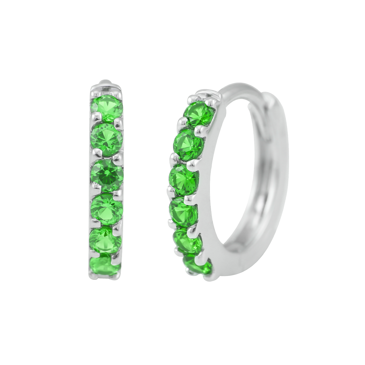 Hoa tai đính đá CZ vàng 10K Simple N GRE GVER0080369