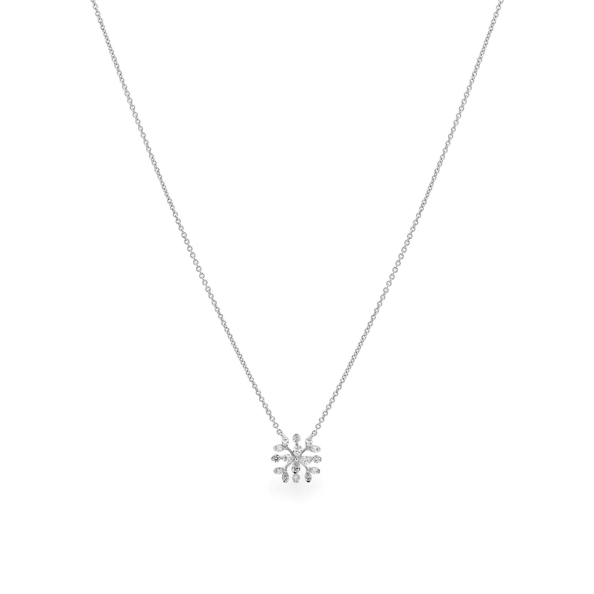 Dây liền mặt kim cương viên vàng 14K Jena A099 TD