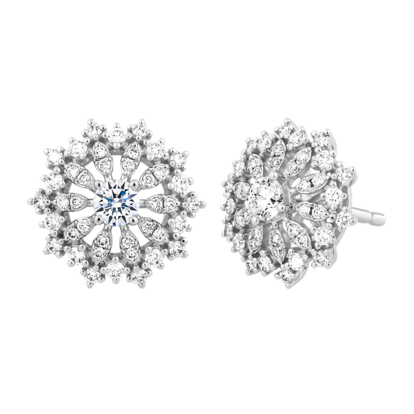 Hoa tai kim cương 8 Hearts & Arrows vàng 14K Fata N H&A 2C GVER0085925