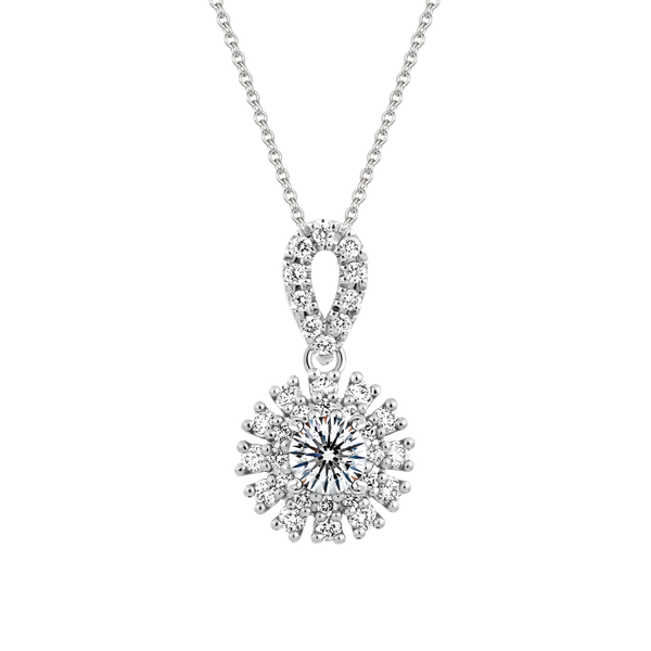 Mặt kim cương tấm vàng 14K Calantha 5C