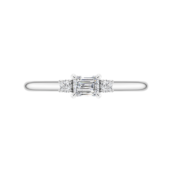 Nhẫn nữ kim cương viên vàng 14K Jena A496 TD