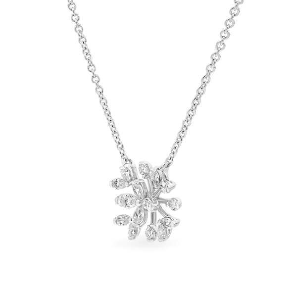 Dây liền mặt kim cương viên vàng 14K Jena A099 TD