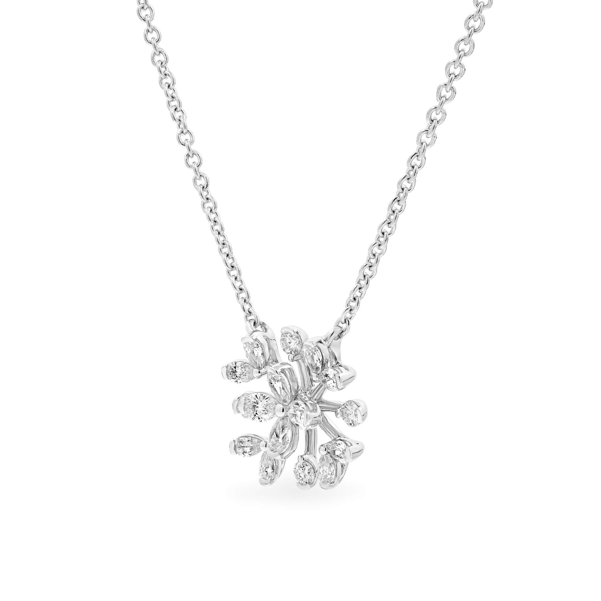 Dây liền mặt kim cương viên vàng 14K Jena A099 TD