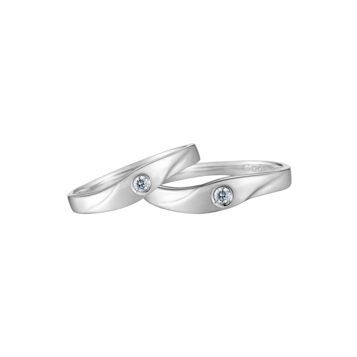 Nhẫn cưới nam kim cương vàng 14K Sense 5p M GVRG0224723