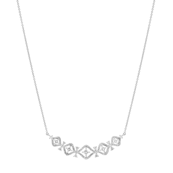 Dây liền mặt kim cương viên vàng 18K Jena A357 TD