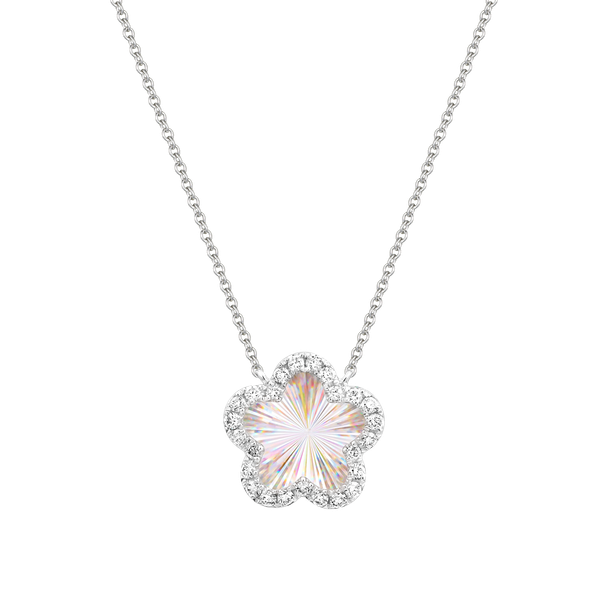 Dây liền mặt kim cương viên vàng 14K Jeny A036 TD