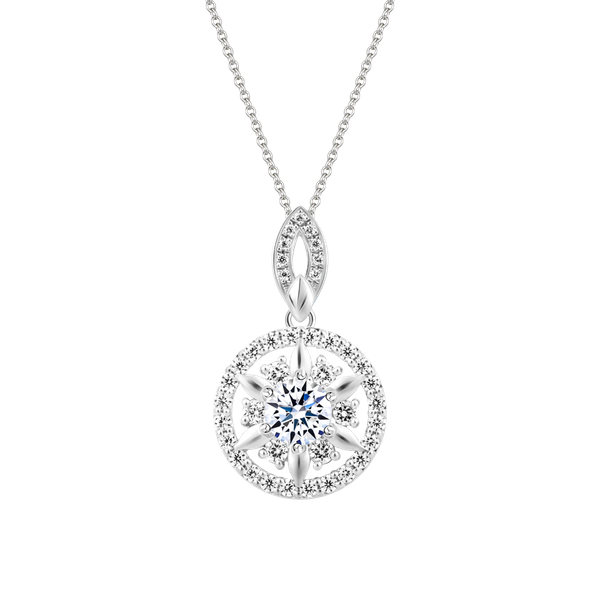 Mặt đính đá CZ vàng 14K Claretta V2 2C