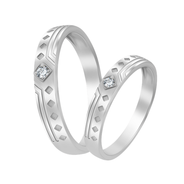 Nhẫn cưới nữ kim cương viên vàng 14K Seraphic F