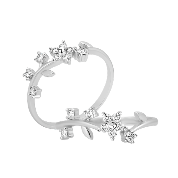 Nhẫn nữ kim cương viên vàng 14K Lauren TD