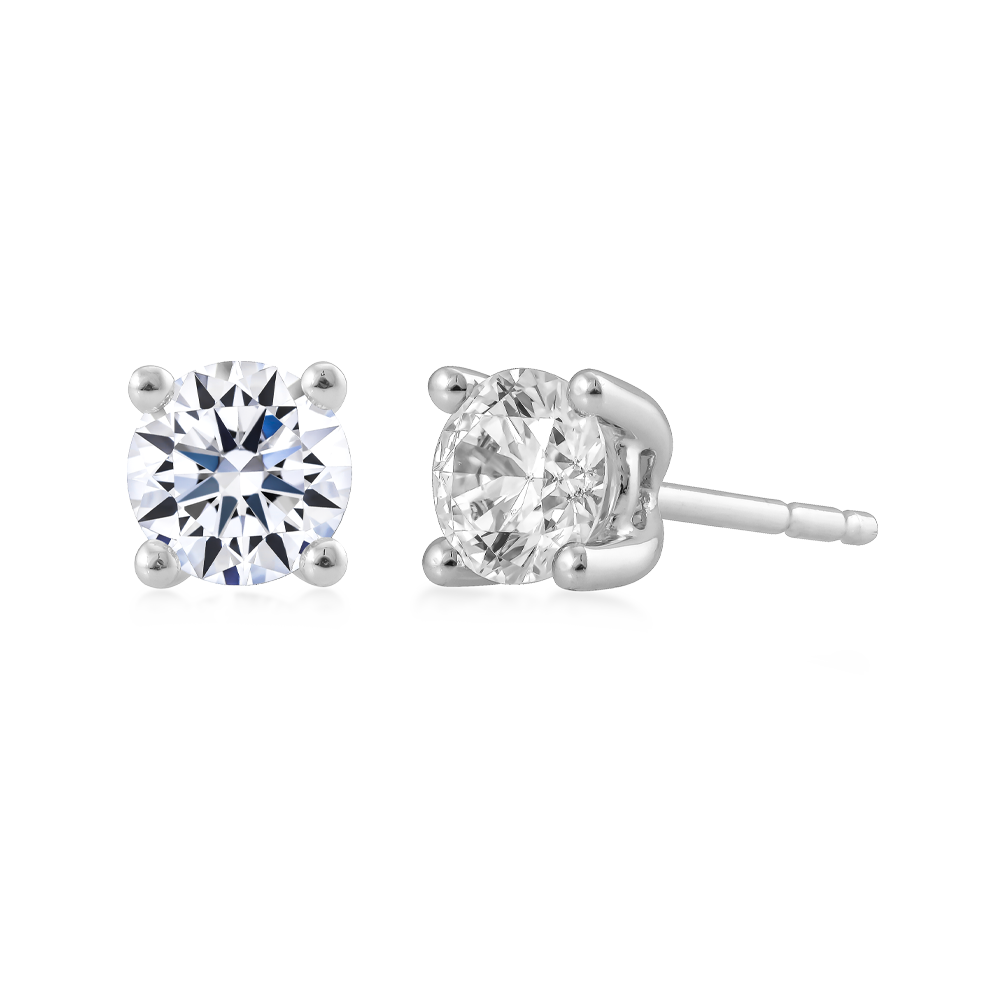 Hoa tai đính đá CZ vàng 14K Plainly N 3C