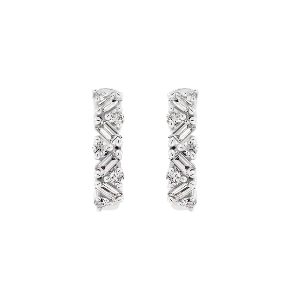 Hoa tai kim cương viên vàng 14K Jena A409 TD