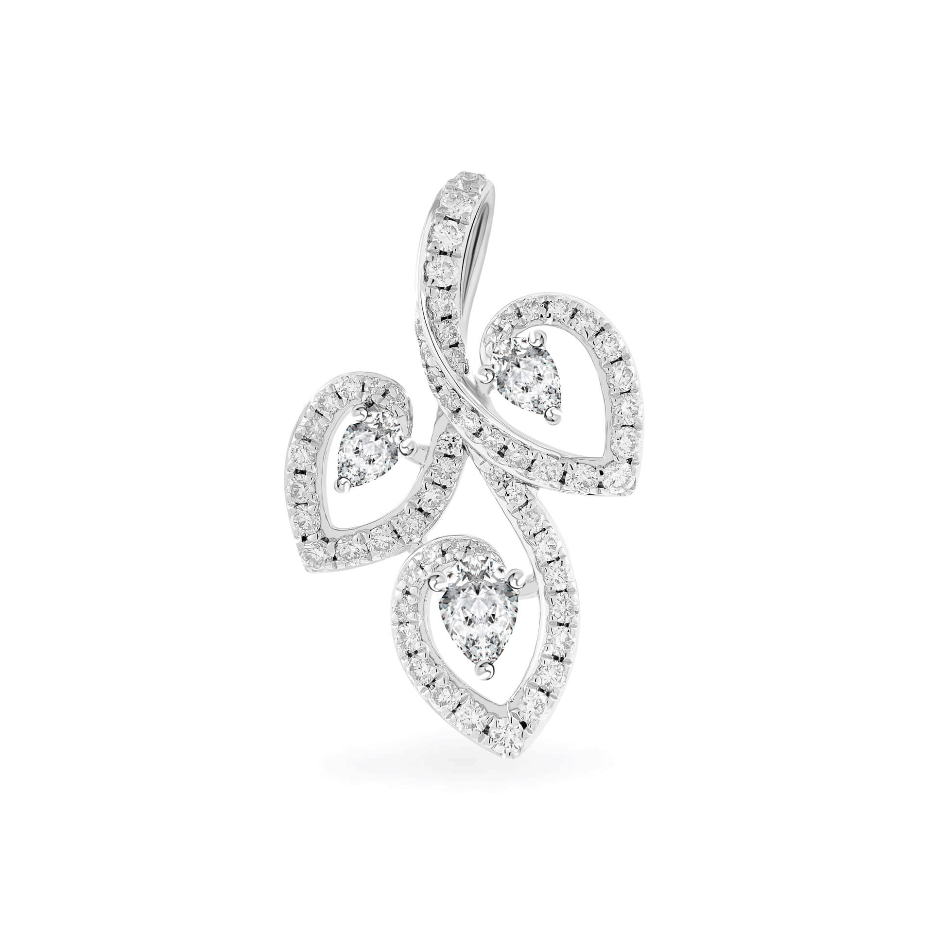 Mặt kim cương viên vàng 18K Jena A782 TD