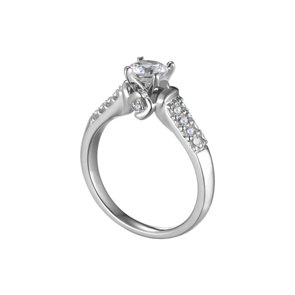 Nhẫn nữ kim cương tấm vàng 14K Meteor 3C