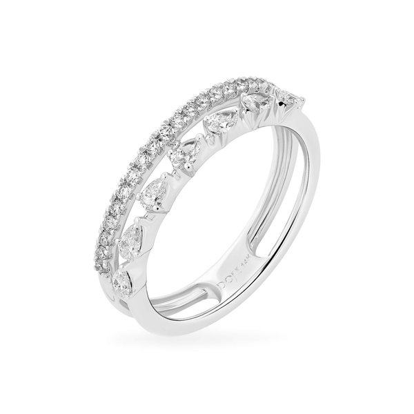 Nhẫn nữ kim cương viên vàng 14K Jena A102 TD