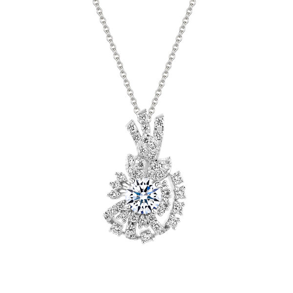 Mặt kim cương 8 Hearts & Arrows vàng 14K Phoenix H&A 3C