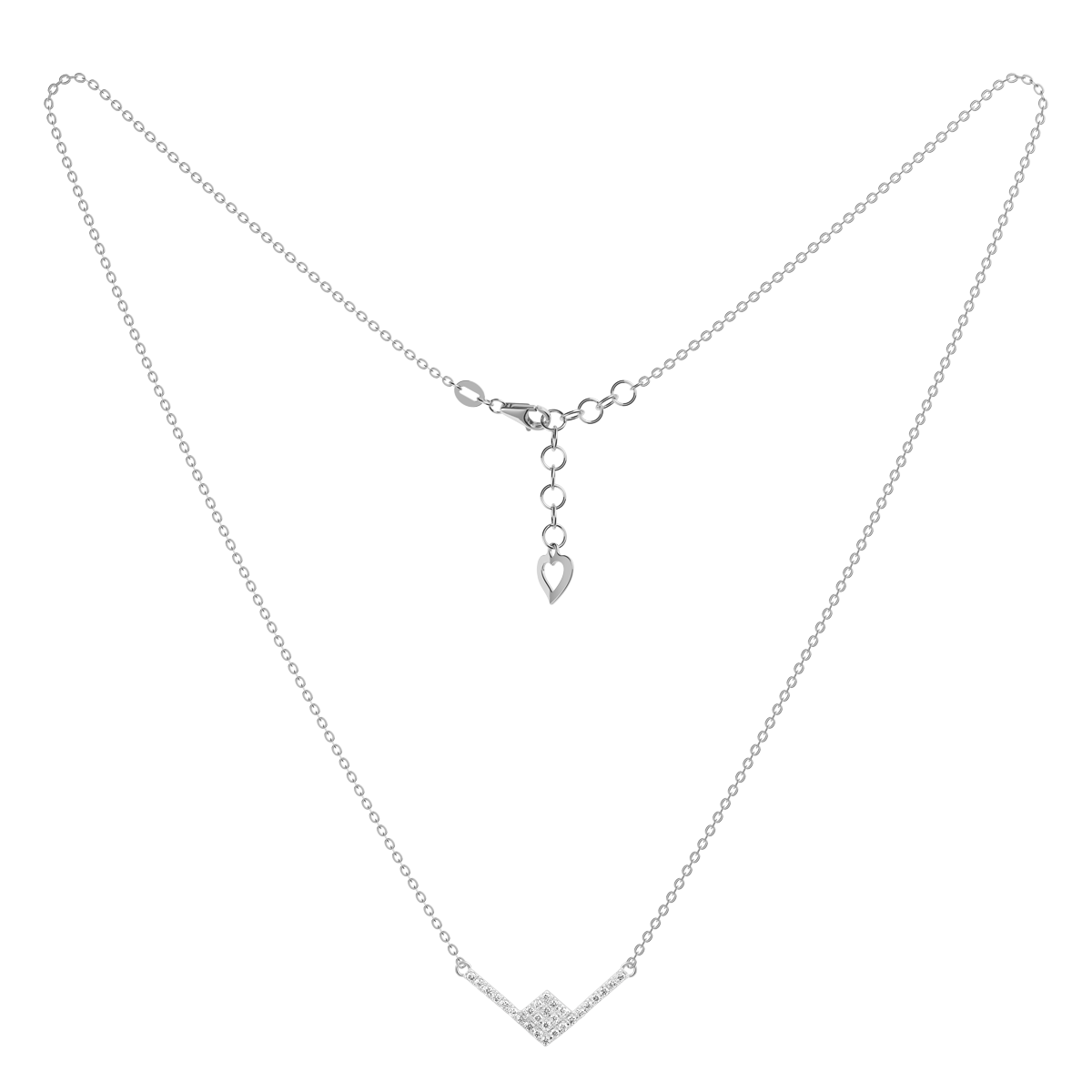 Dây liền mặt kim cương viên vàng 14K Celestine TD2