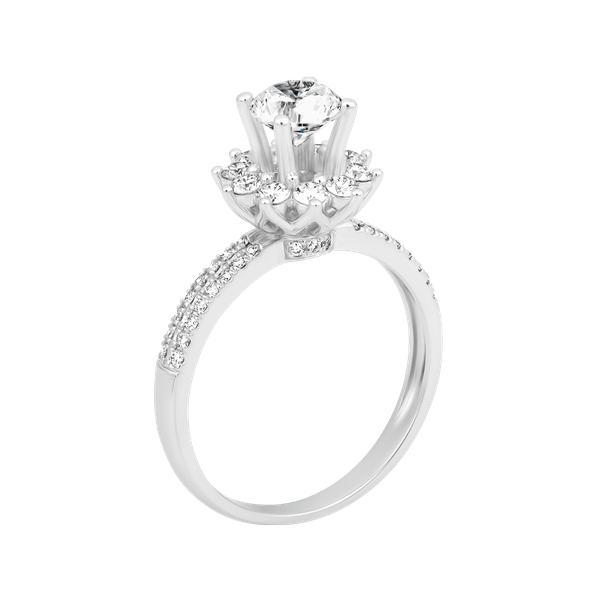 Ổ nhẫn nữ kim cương tấm vàng 14K Regale 5C