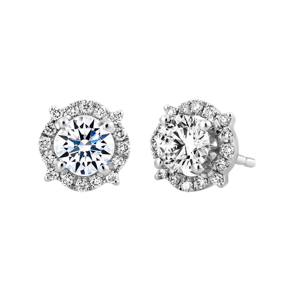 Hoa tai kim cương 8 Hearts & Arrows vàng 14K Radanta NS H&A 3C GVER0091816