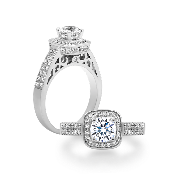 Nhẫn nữ kim cương tấm vàng 14K Marquis N 5C GVRG0147853