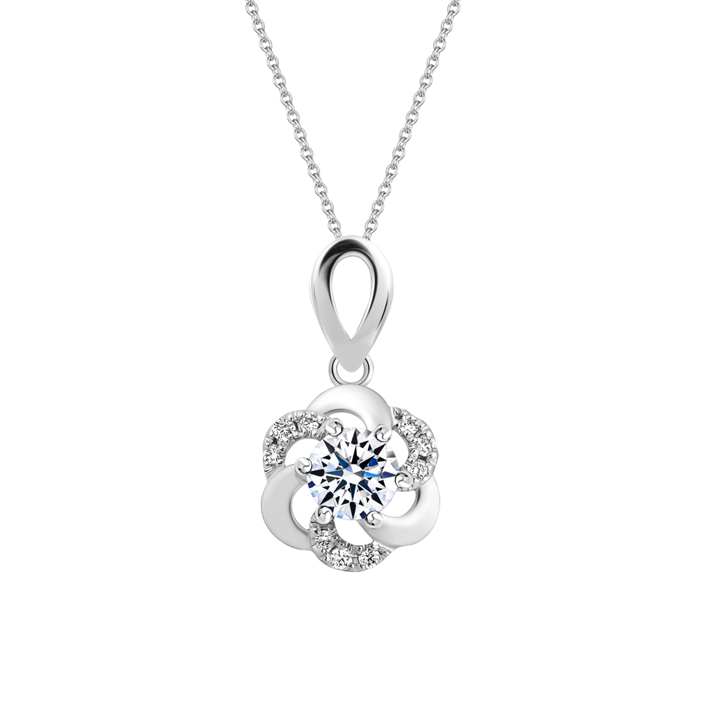 Mặt kim cương 8 Hearts & Arrows vàng 14K Ketaki H&A 3C GVPD0075801