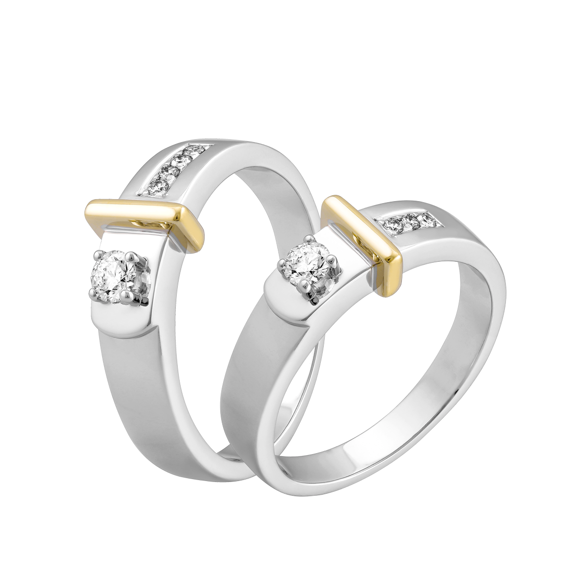 Nhẫn cưới nữ kim cương vàng 14K Priceless love N10p F