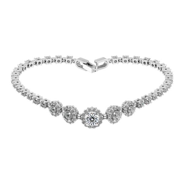 Lắc đính đá CZ vàng 14K Categonize 3C