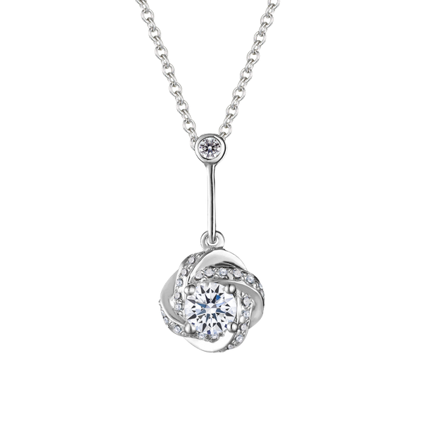 Mặt kim cương tấm vàng 14K Hasmin 2C