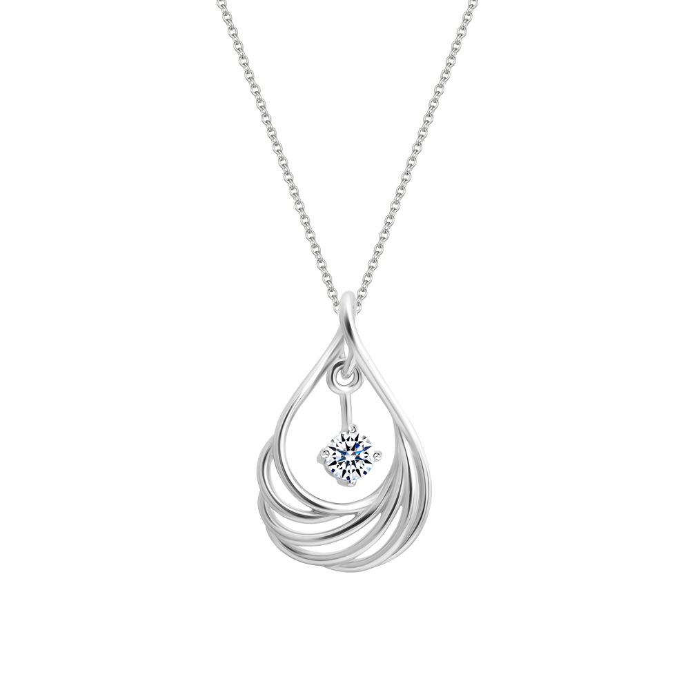 Mặt đính đá CZ vàng 18K Baggery