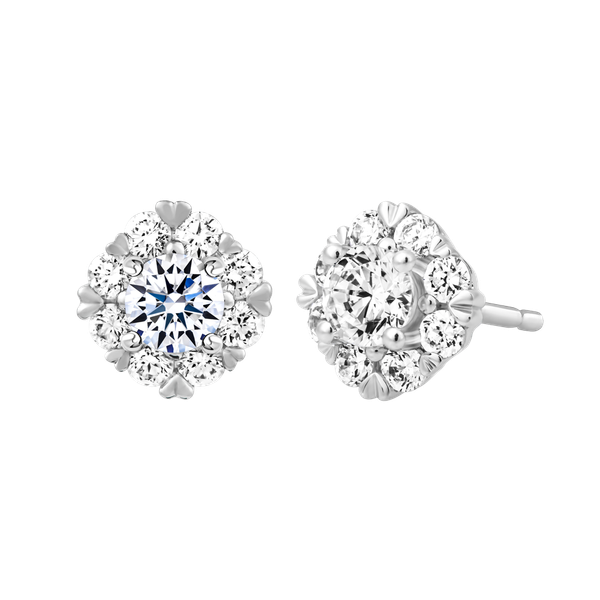 Ổ Bông kim cương tấm vàng 14K Jaminary 3C