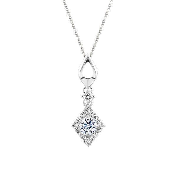 Mặt kim cương 8 Hearts & Arrows vàng 14K Eternal Flame N H&A 2C