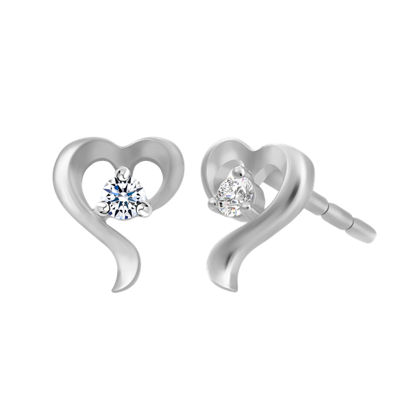 Hoa tai kim cương viên vàng 14K Preguntus