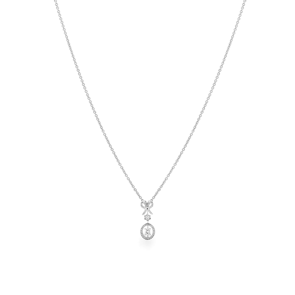 Dây liền mặt kim cương viên vàng 14K Jena A120 TD