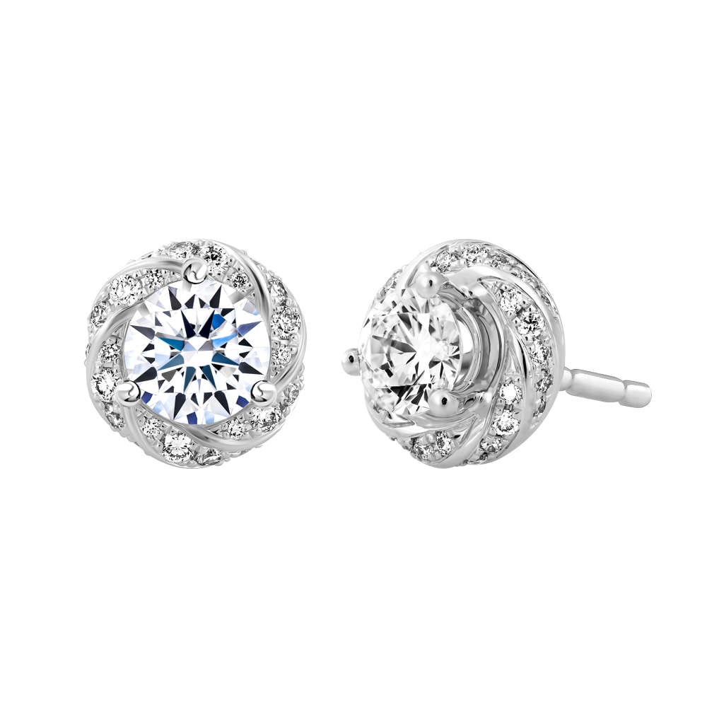 Ổ Bông kim cương tấm vàng 14K Perfection 5C