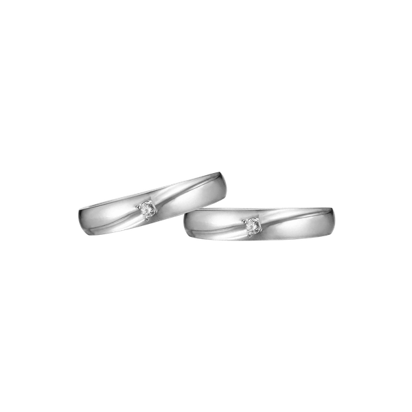 Nhẫn cưới nữ kim cương viên vàng 14K Benecdict F