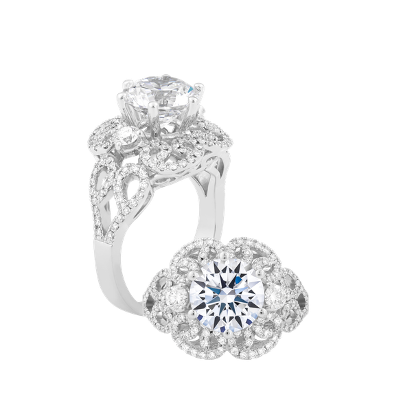 Nhẫn nữ kim cương tấm vàng 14K Bertina 1CT GVRG0230149