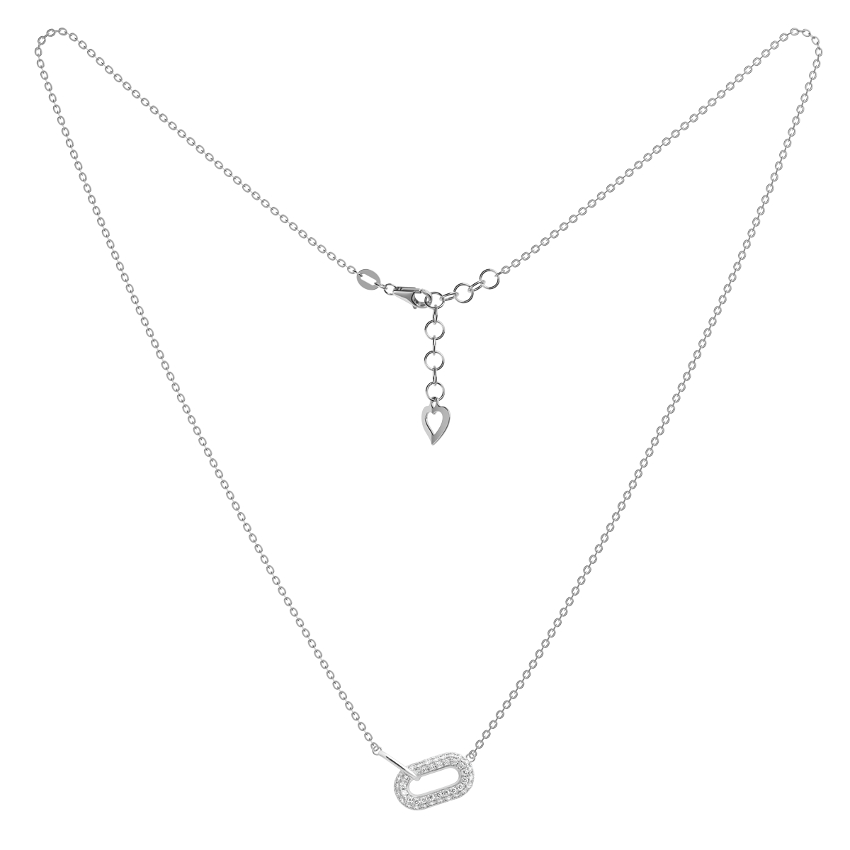 Dây liền mặt kim cương viên vàng 14K Caramelo TD