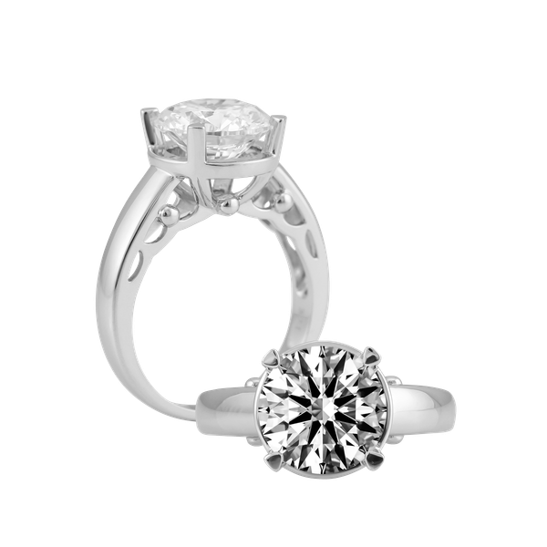 Nhẫn nữ đính đá CZ vàng 14K Amarina 4CT