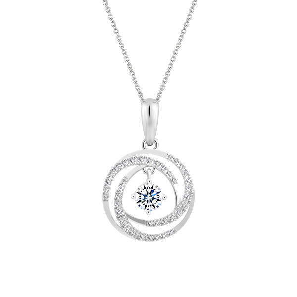 Mặt đính đá CZ vàng 18K Ainsley N 3C