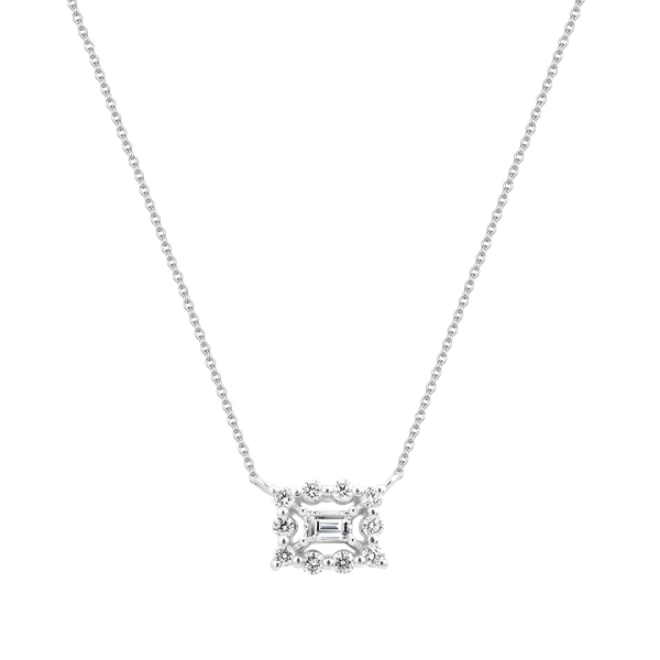 Dây liền mặt kim cương viên vàng 14K Jena A156 TD