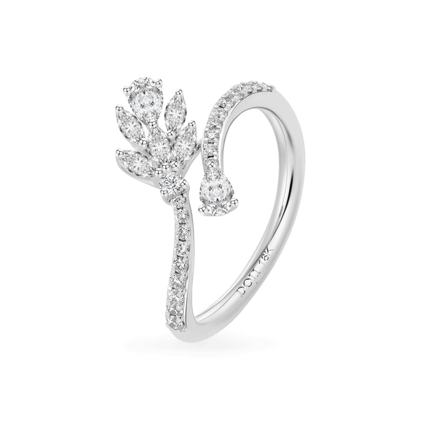 Nhẫn nữ kim cương viên vàng 18K Jena A673 TD