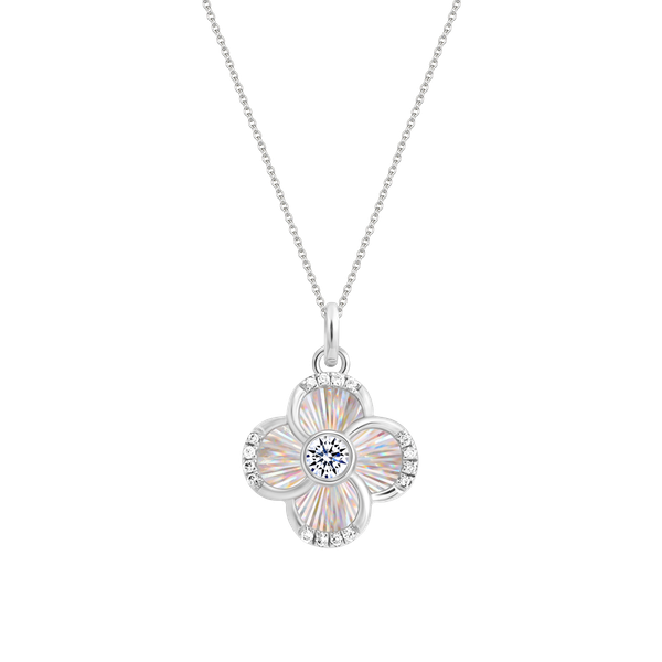 Dây liền mặt kim cương viên vàng 14K Jeny A033 TD