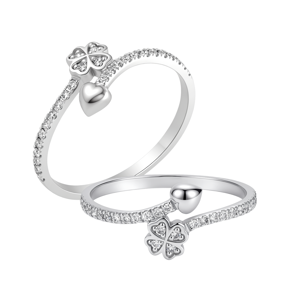 Nhẫn nữ kim cương viên vàng 14K Lucka TD