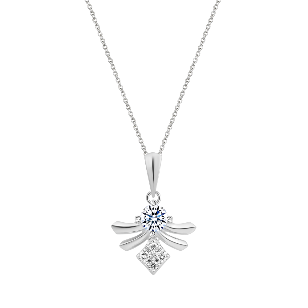 Mặt kim cương vàng 14K Dancing 10P