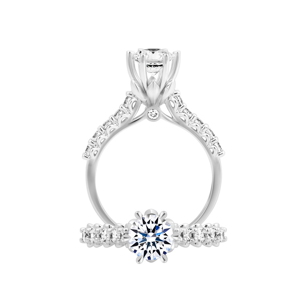 Nhẫn nữ đính đá CZ vàng 18K Designate 1CT