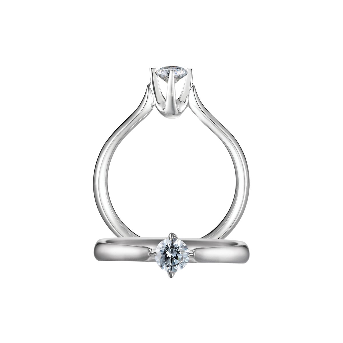 Nhẫn nữ kim cương viên vàng 14K Promote N GIA 2C
