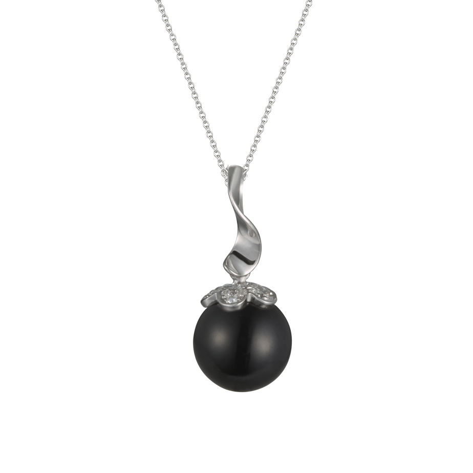 Mặt đính đá Onyx vàng 10K Eleganate Ony